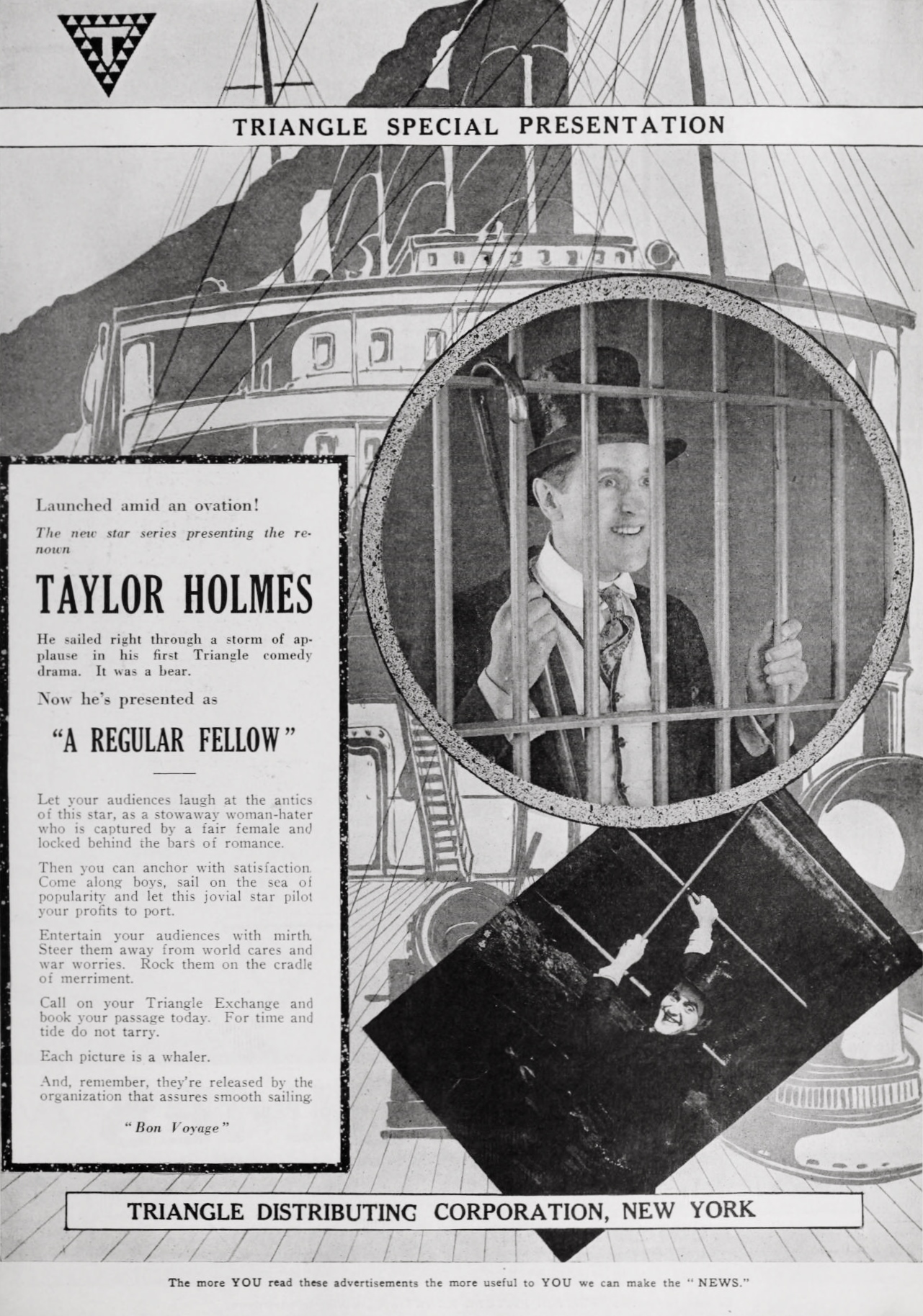 Taylor Holmes in A Regular Fellow (1919)