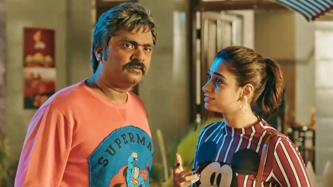 Silambarasan TR and Tamannaah Bhatia in Anbanavan Asaradhavan Adangadhavan (2017)