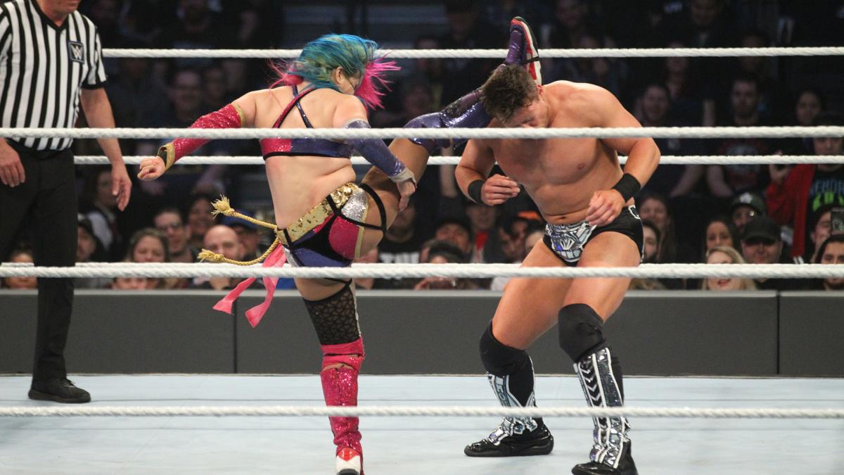 Mike 'The Miz' Mizanin and Kanako Urai in WWE Mixed Match Challenge (2018)