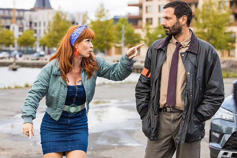 Mehdi Nebbou and Audrey Fleurot in HPI Haut Potentiel Intellectuel (2021)