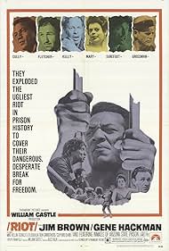 Gene Hackman, Jim Brown, Ben Carruthers, and Gerald S. O'Loughlin in Riot (1969)