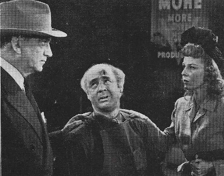 Jack George, John Litel, and Florence Rice in The Boss of Big Town (1942)