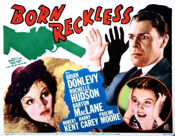 Brian Donlevy and Rochelle Hudson in Born Reckless (1937)