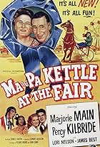 James Best, Oliver Blake, Zachary Charles, Percy Kilbride, Marjorie Main, Lori Nelson, and Emory Parnell in Ma and Pa Kettle at the Fair (1952)