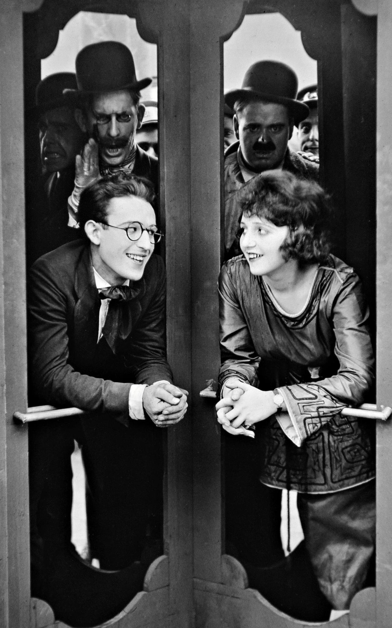 Bebe Daniels, Bud Jamison, Harold Lloyd, and James Parrott in Next Aisle Over (1919)