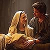 Milo Manheim and Fiona Palomo in Journey to Bethlehem (2023)