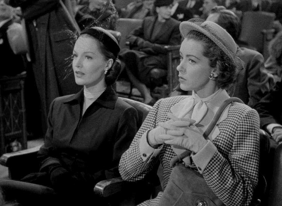 Dorothy Hart and Marsha Hunt in Take One False Step (1949)