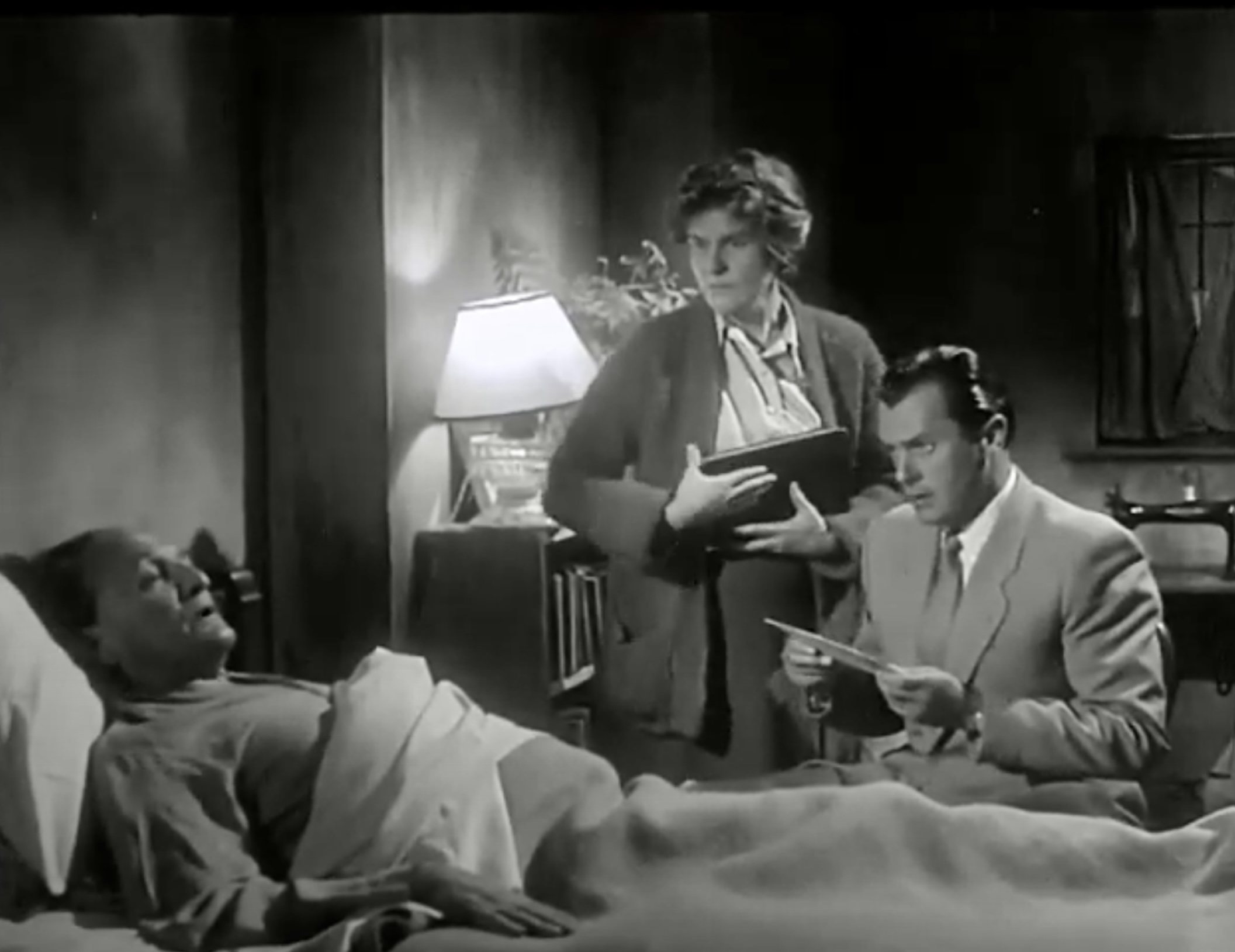 Frederick Schrecker, Marianne Walla, and Brian Worth in Breakaway (1956)