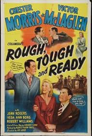 Veda Ann Borg, Victor McLaglen, Chester Morris, and Jean Rogers in Rough, Tough and Ready (1945)