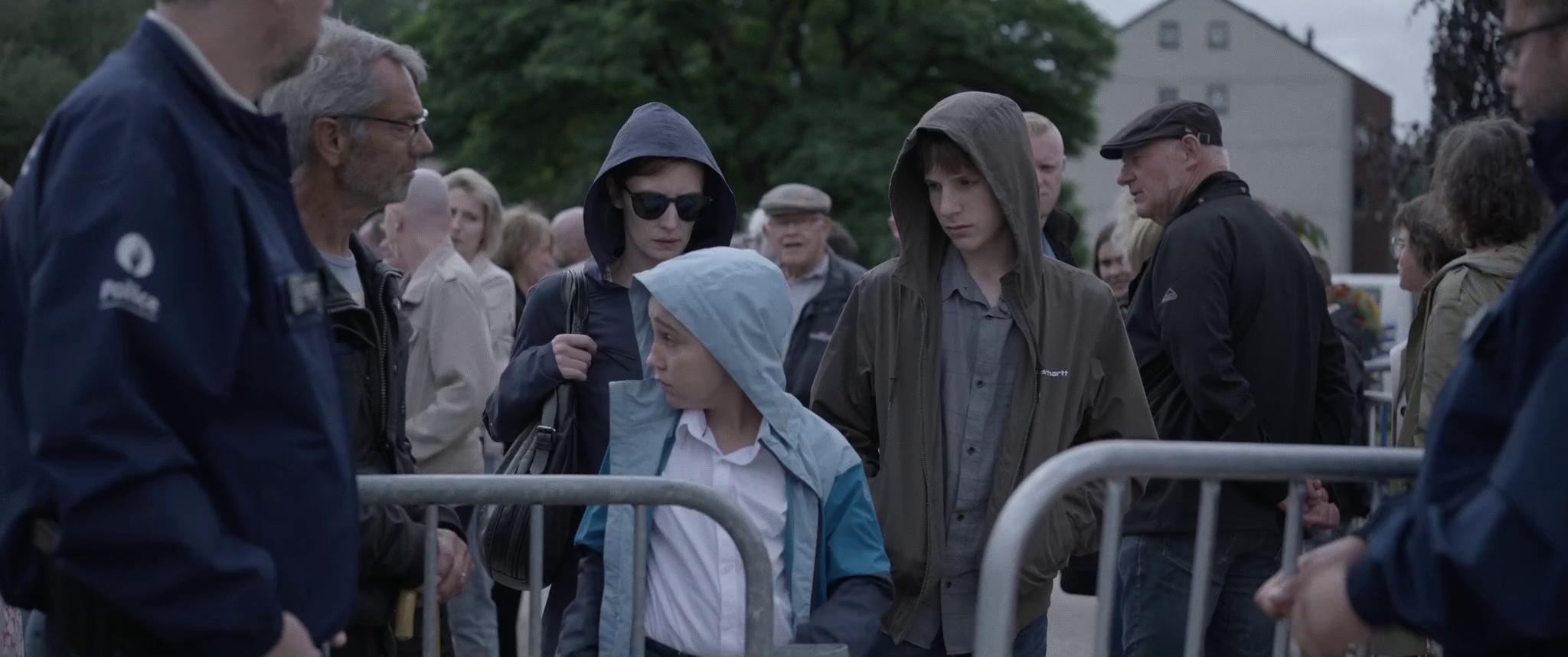 Yanis Frisch, Paulo Schmit, and Lucie Debay in Clenched Fist (2023)