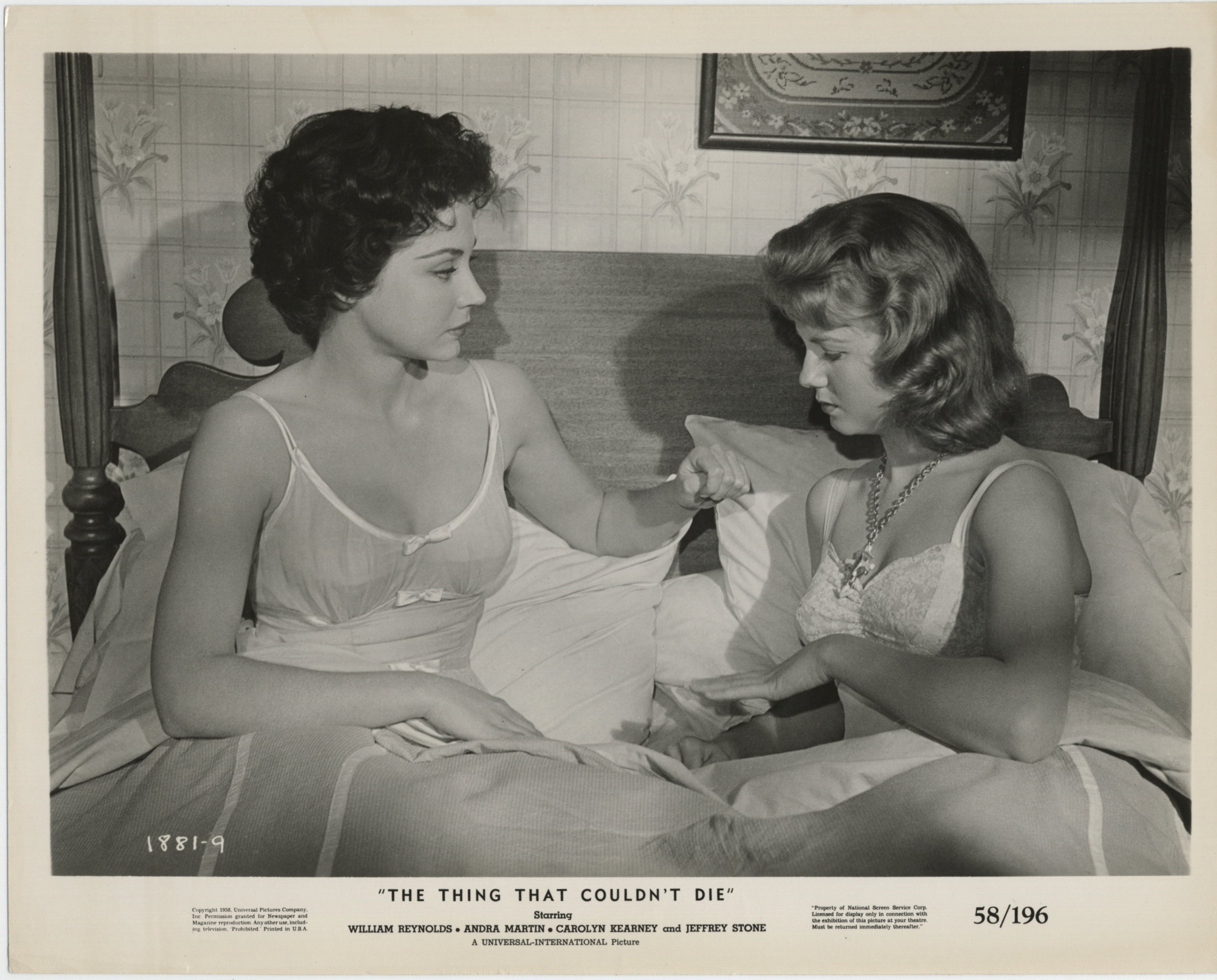 Carolyn Kearney and Andra Martin in The Thing That Couldn't Die (1958)