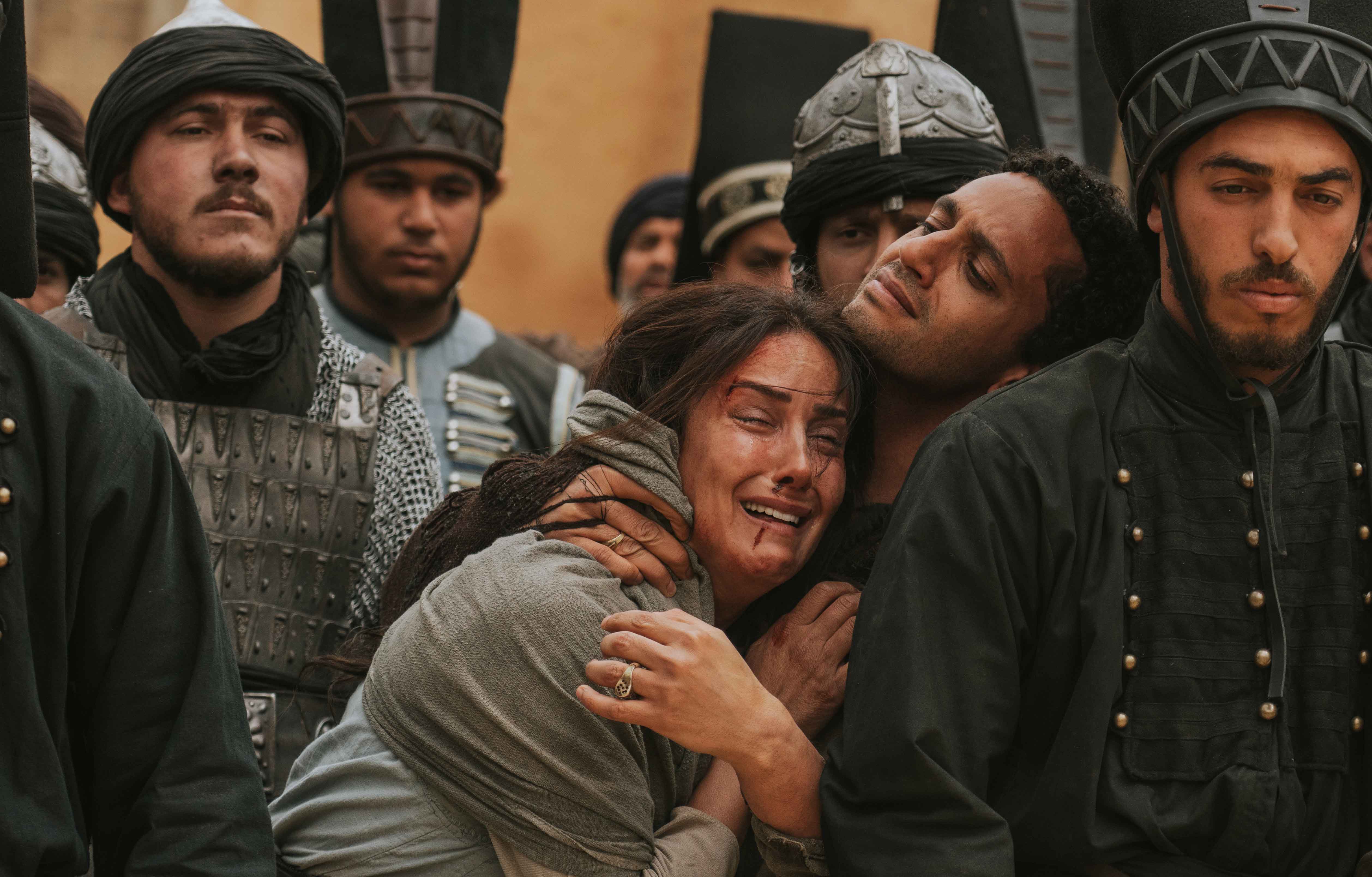 Kinda Hanna and Mohamed Hatem in Kingdoms of Fire (2019)