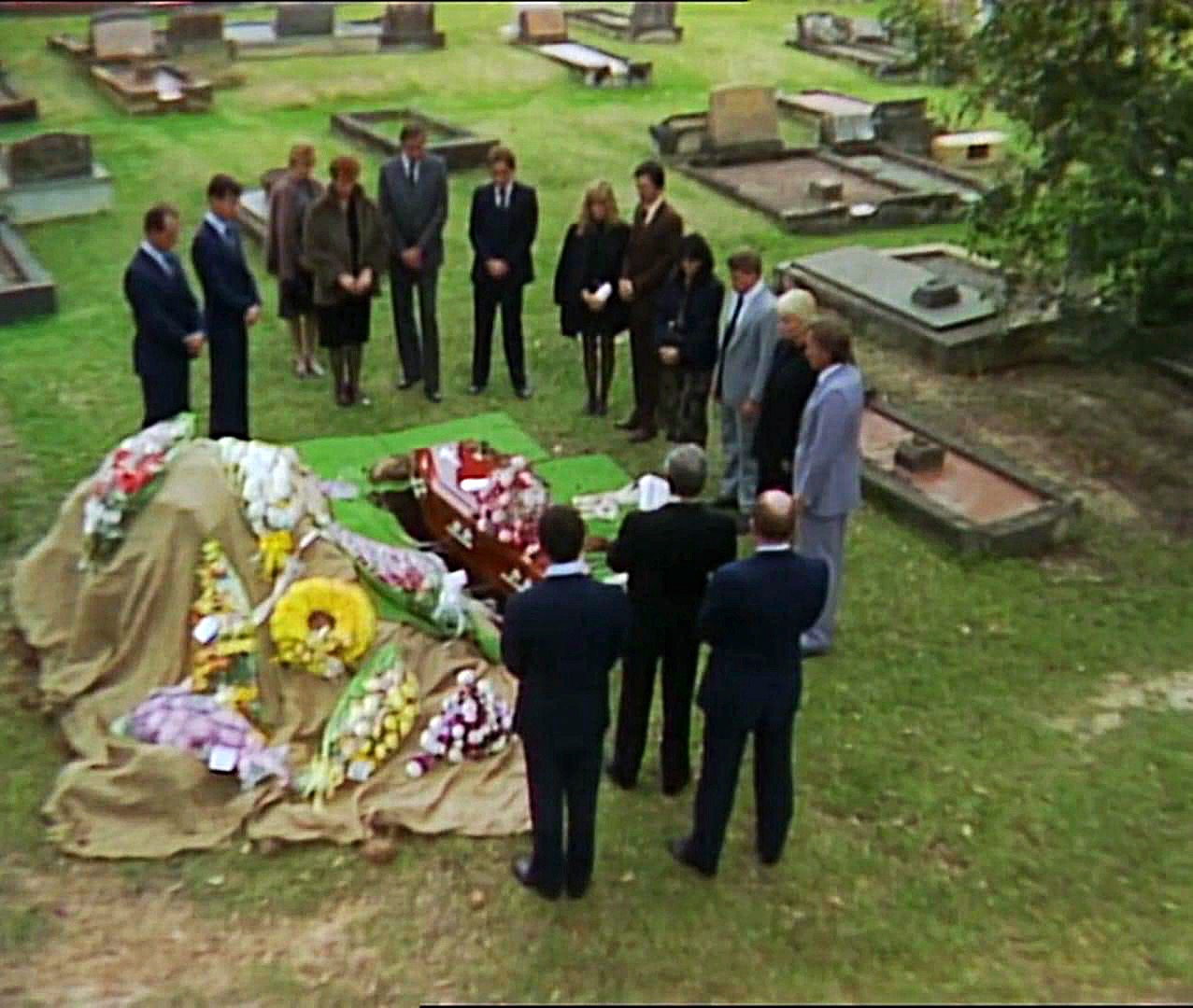 Brian Blain, Rona Coleman, Alexandra Fowler, Cornelia Frances, Michael Long, Peter Phelps, Alyce Platt, Ian Rawlings, Tom Richards, Rowena Wallace, and Robert Roberts in Sons and Daughters (1982)