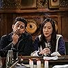 Suraj Sharma and Tien Tran in How I Met Your Father (2022)