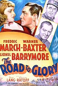 Lionel Barrymore, Warner Baxter, June Lang, and Fredric March in The Road to Glory (1936)