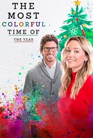 Christopher Russell and Katrina Bowden in The Most Colorful Time of the Year (2022)