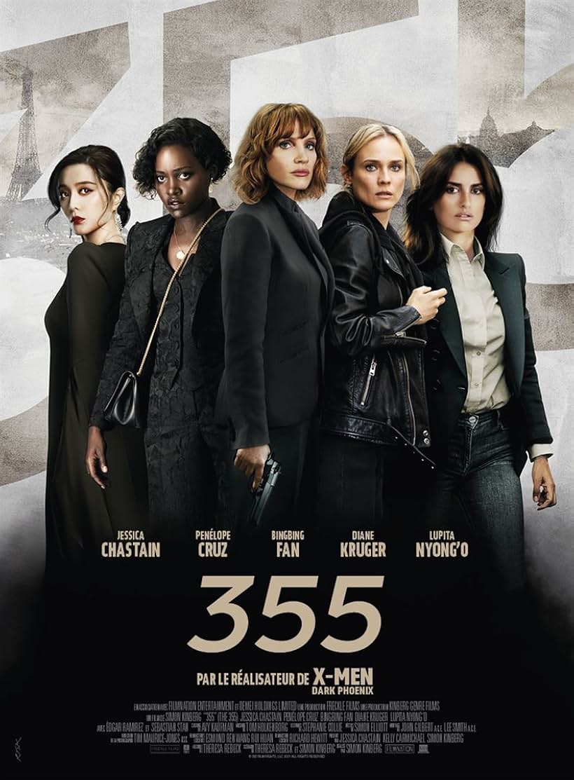 Penélope Cruz, Diane Kruger, Bingbing Fan, Jessica Chastain, and Lupita Nyong'o in The 355 (2022)