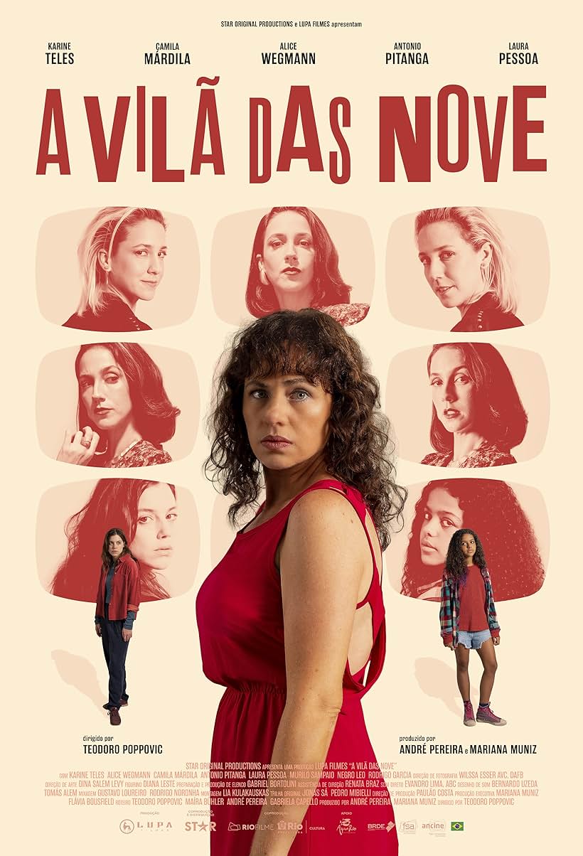 Laura Pessoa, Karine Teles, Alice Wegmann, and Camila Márdila in A Vilã das Nove (2024)