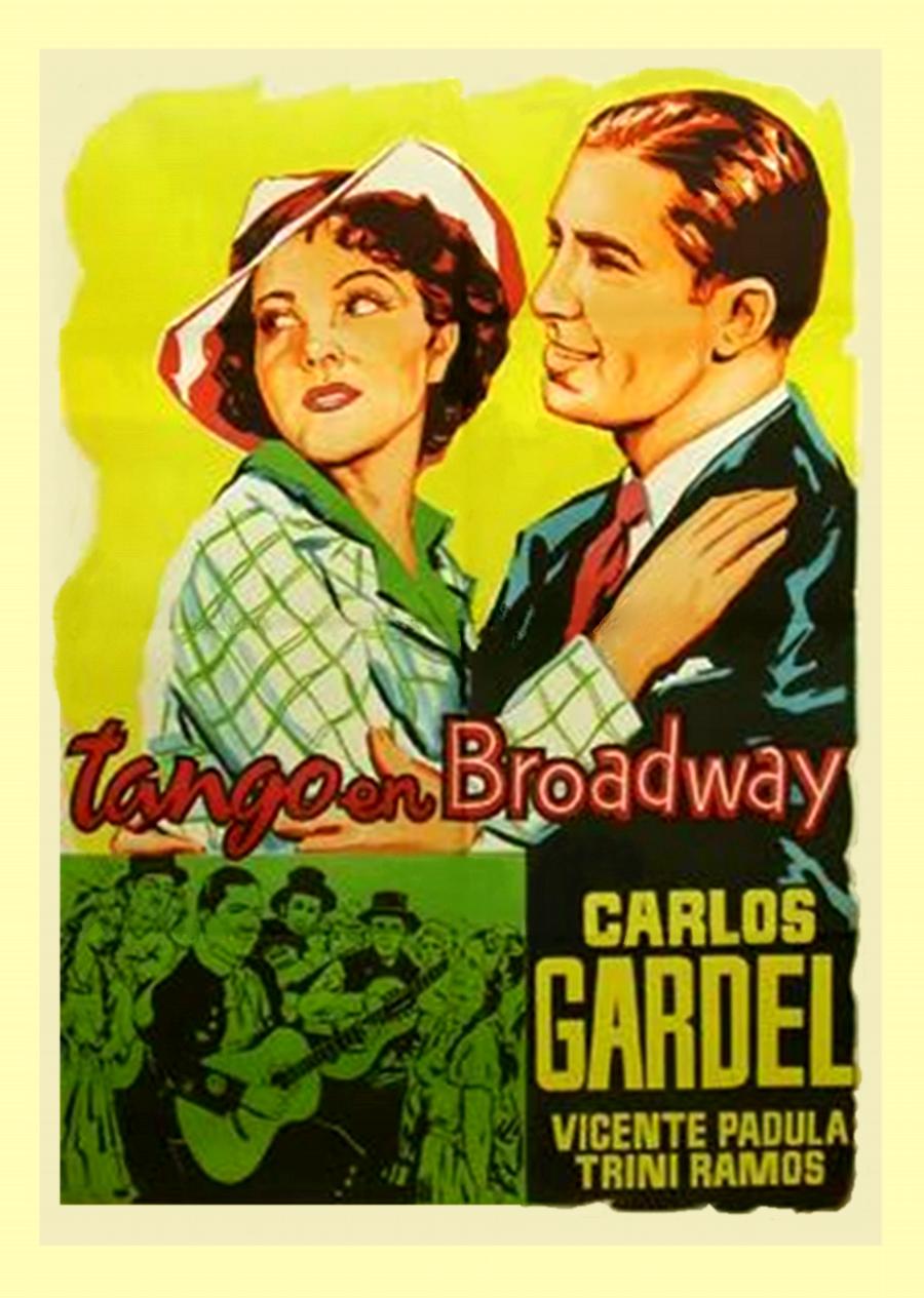 Carlos Gardel and Trini Ramos in El tango en Broadway (1934)