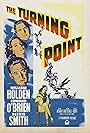 William Holden, Carolyn Jones, Edmond O'Brien, and Alexis Smith in The Turning Point (1952)