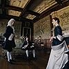 Rachel Weisz, Nicholas Hoult, and James Smith in The Favourite (2018)