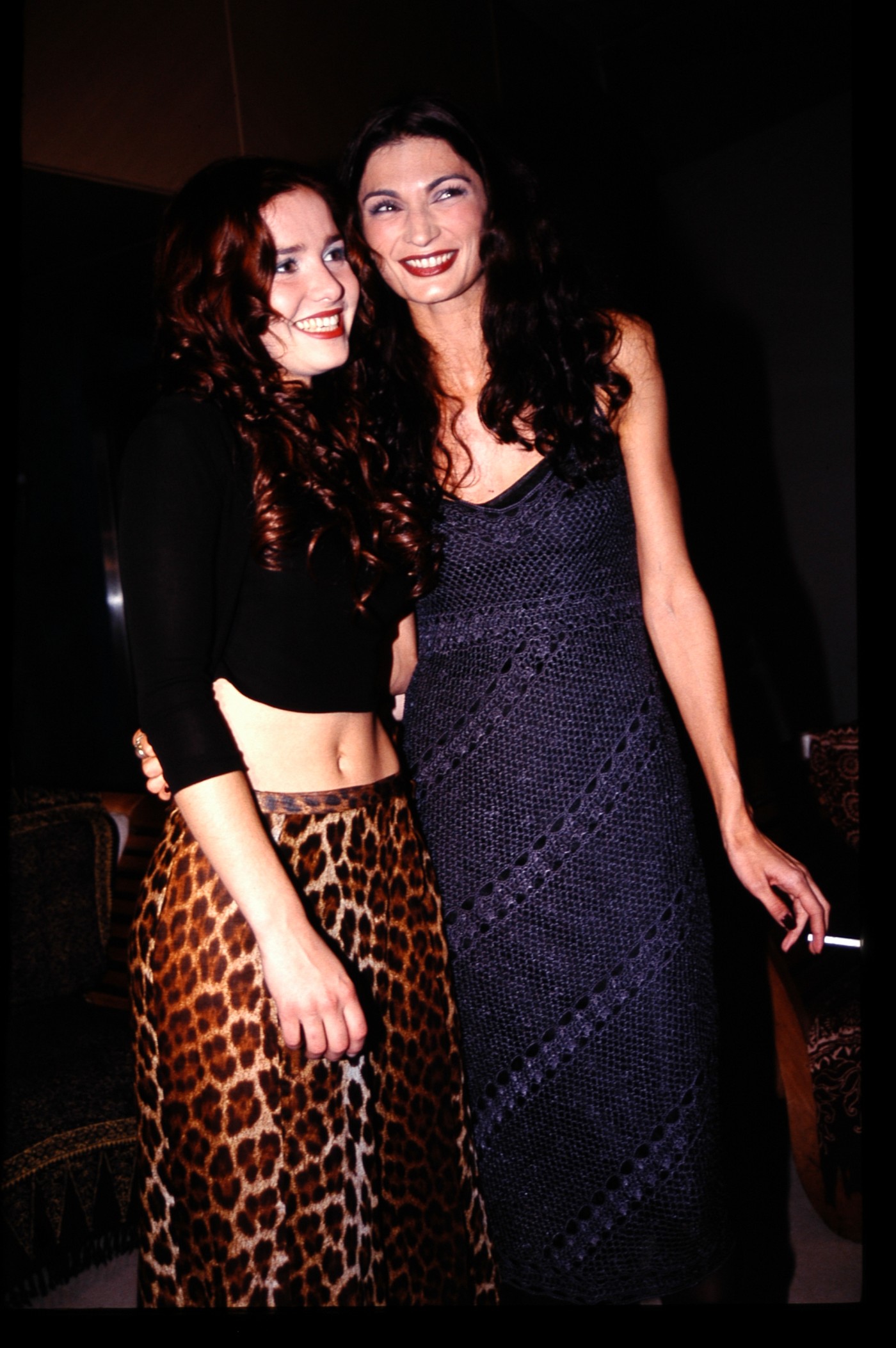 Mariana Arias and Natalia Oreiro at an event for Muñeca brava (1998)