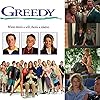 Kirk Douglas, Michael J. Fox, Kirsten Dunst, Bob Balaban, Ed Begley Jr., Nancy Travis, Olivia d'Abo, Sean Babb, Jere Burns, Colleen Camp, Siobhan Fallon Hogan, Phil Hartman, Joyce Hyser, Jonathan Lynn, Mary Ellen Trainor, and Lisa Bradley in Greedy (1994)