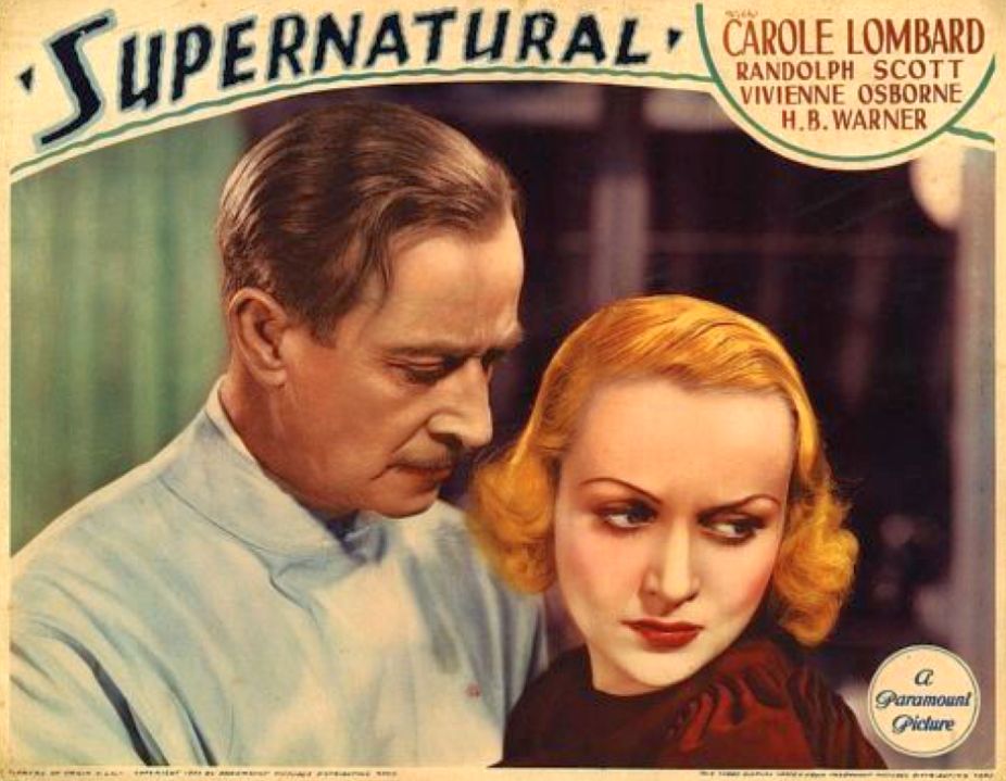 Carole Lombard and H.B. Warner in Supernatural (1933)