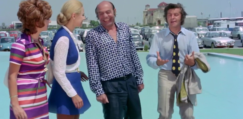 Alekos Tzanetakos, Mary Kyvelou, Dimitris Nikolaidis, and Nini Jannet in Ship Owner Without Wanting To (1971)