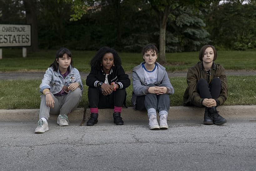 Sofia Rosinsky, Fina Strazza, Riley Lai Nelet, and Camryn Jones in Paper Girls (2022)