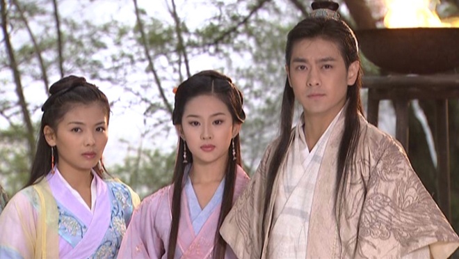 Jimmy Lin, Tao Liu, and Liu Yifei in Demi-Gods and Semi-Devils (2003)