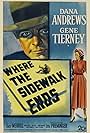 Gene Tierney and Dana Andrews in Where the Sidewalk Ends (1950)