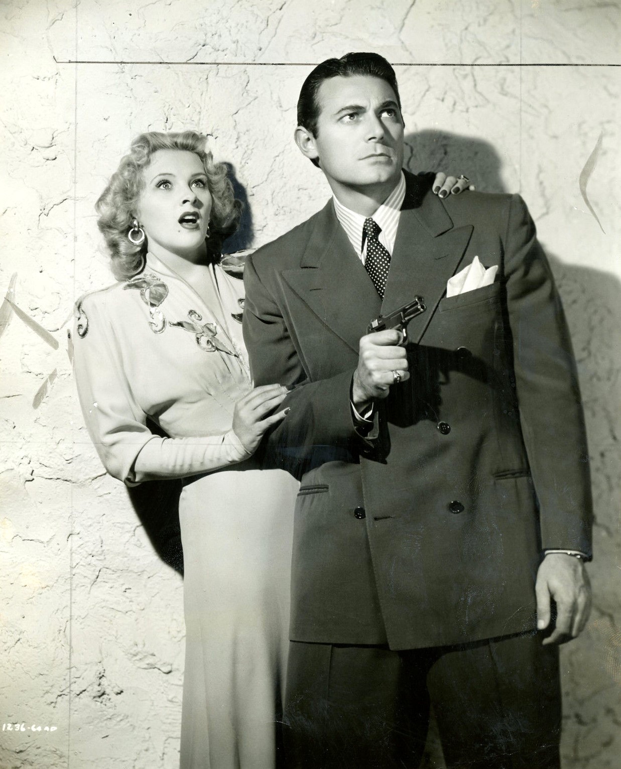 Jon Hall and Ilona Massey in Invisible Agent (1942)