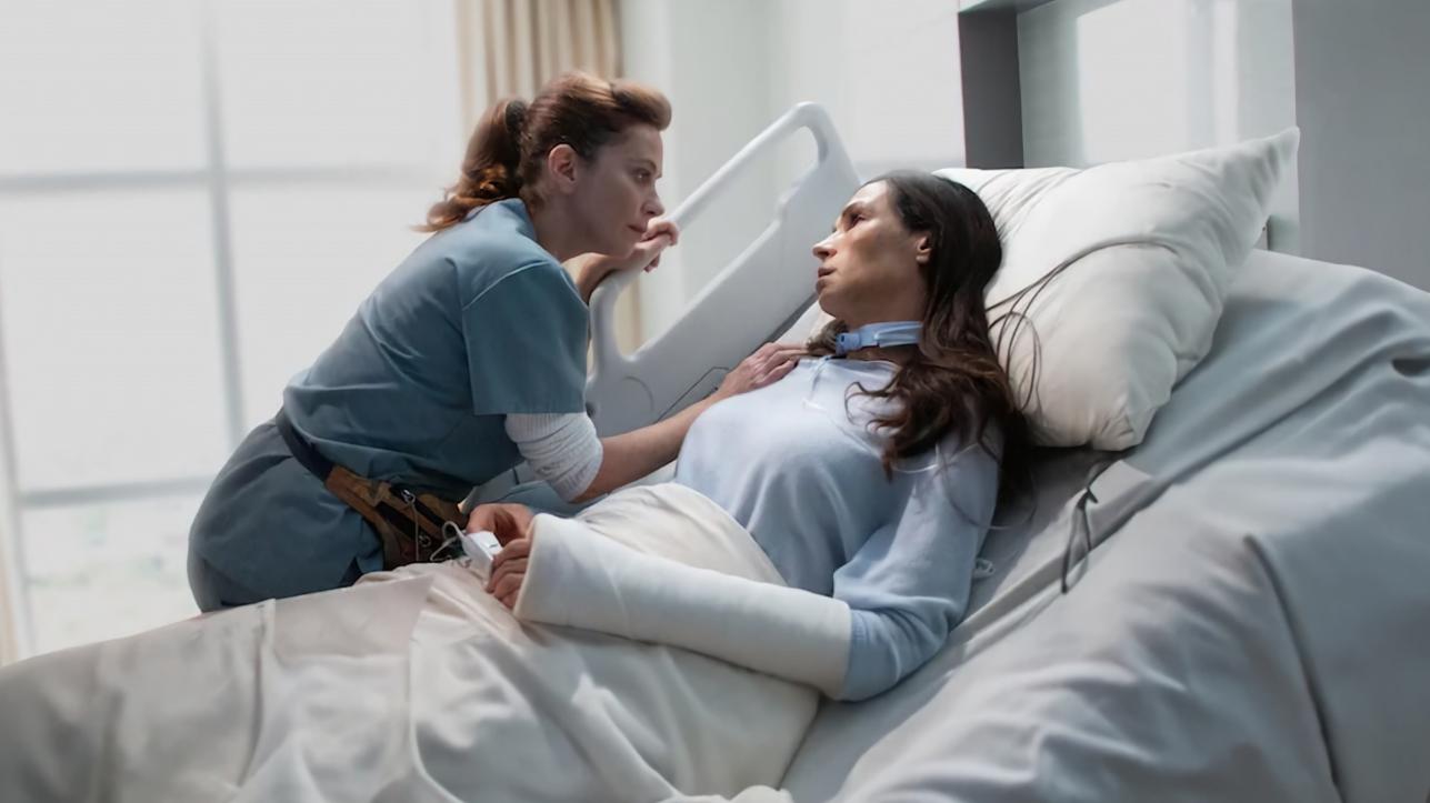 Famke Janssen and Anna Friel in Locked In (2023)