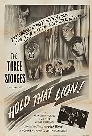 Moe Howard, Larry Fine, and Shemp Howard in Hold That Lion! (1947)