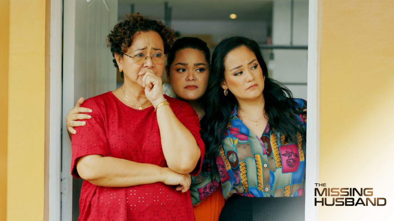 Shamaine Buencamino, Cai Cortez, and Max Eigenmann in The Missing Husband (2023)