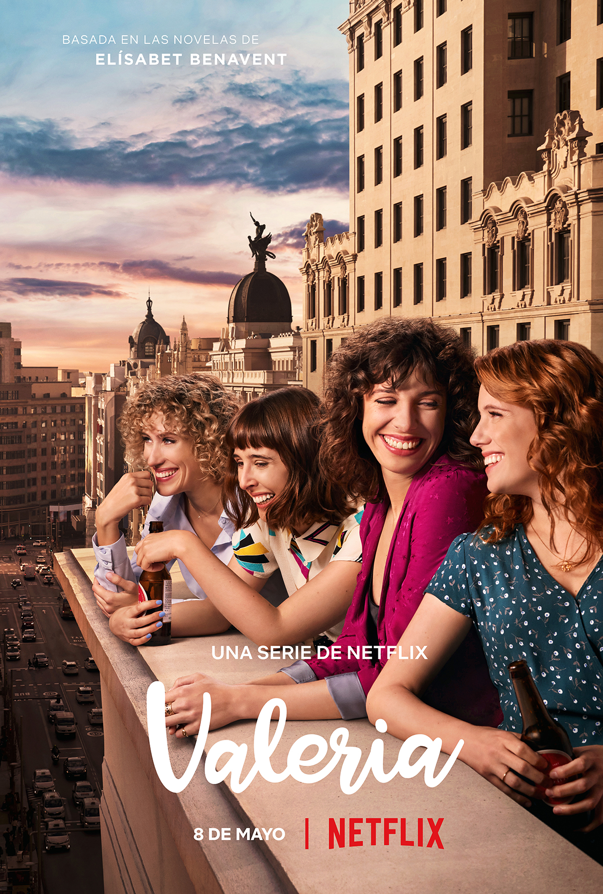 Diana Gómez, Silma López, Teresa Riott, and Paula Malia in Valeria (2020)