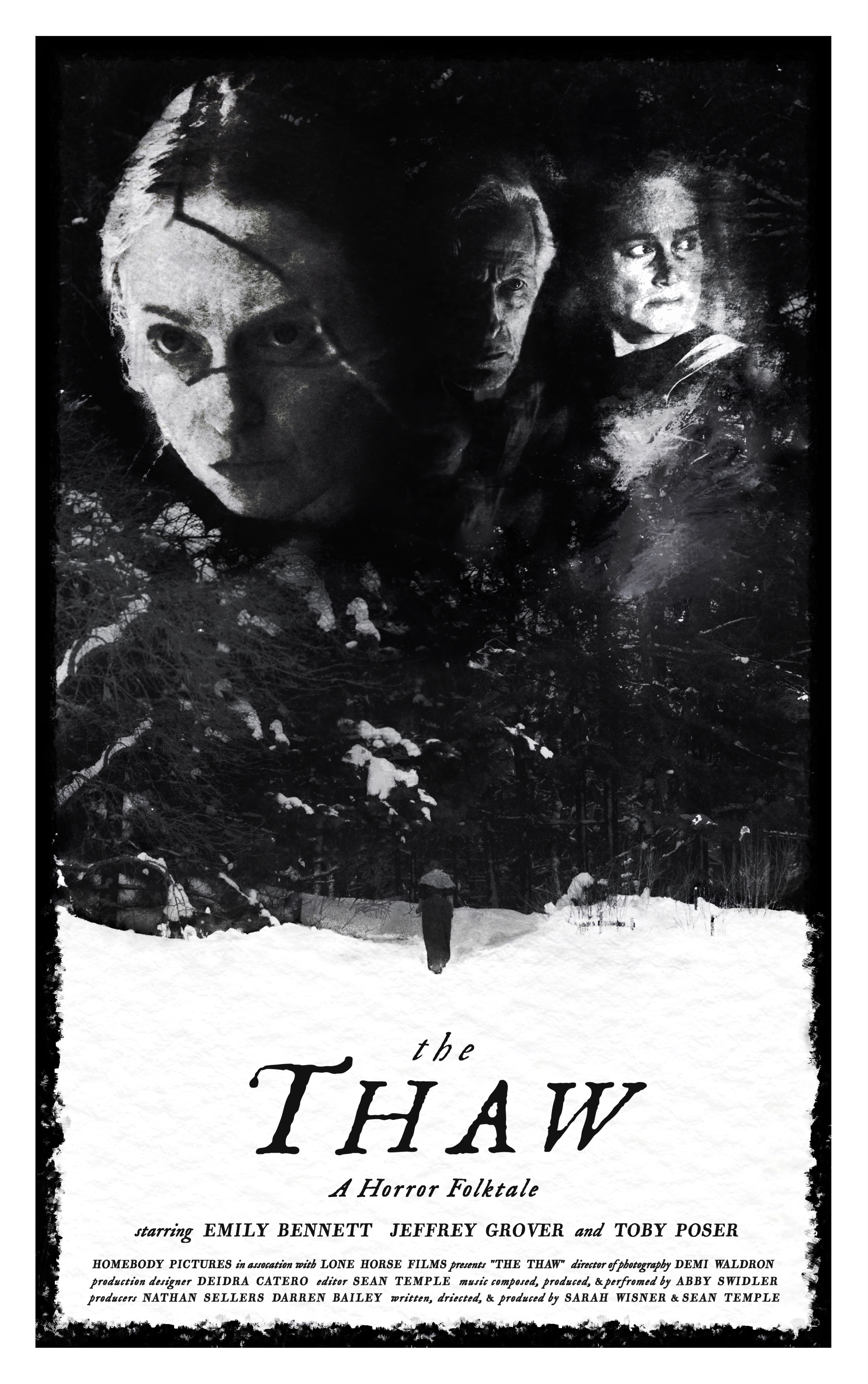 Toby Poser, Deidra Catero, Nathan Sellers, Sean Temple, Jeffrey Grover, Darren Bailey, Abby Swidler, Emily Bennett, Sarah Wisner, and Demi Waldron in The Thaw (2023)