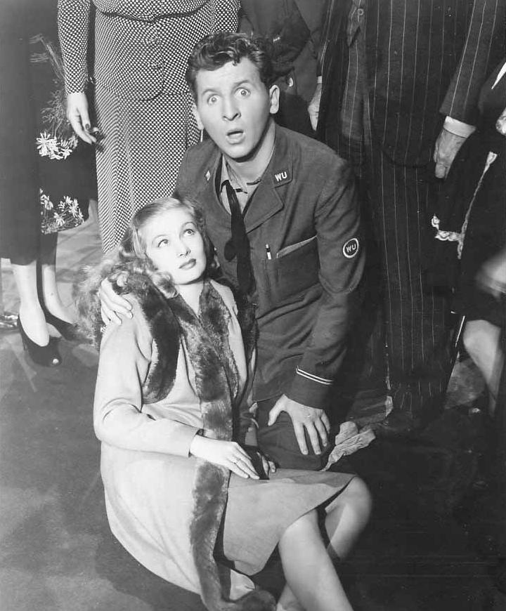 Veronica Lake and Eddie Bracken in Out of This World (1945)