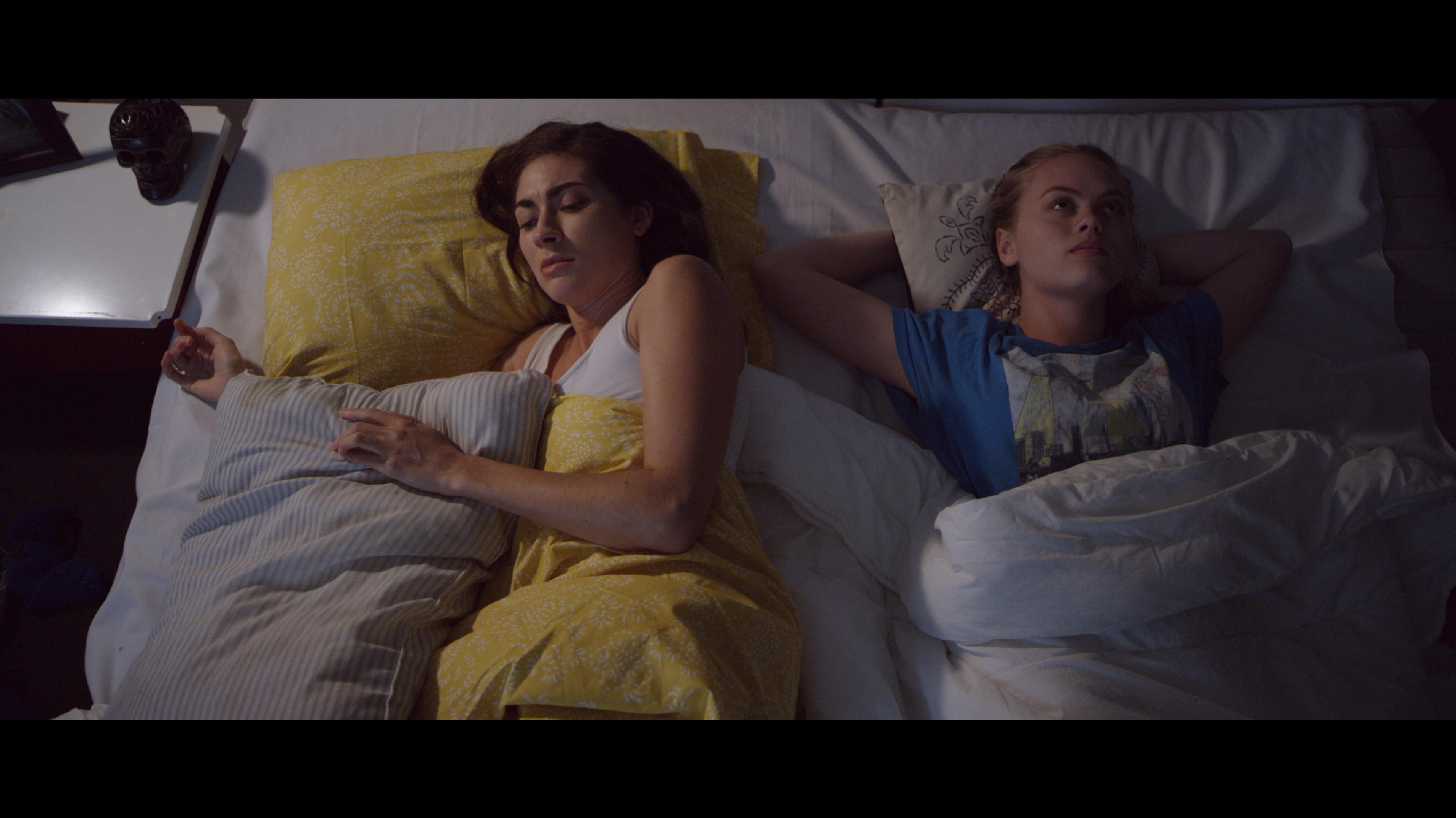 Ebony Booth and Bree Woodill in Half a Bed (2018)