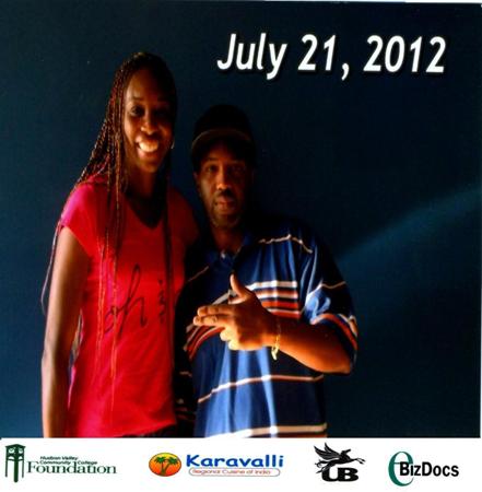 Summer 2012 World Team Tennis Tennis tour. Venus Williams and Dj Nino Carta 