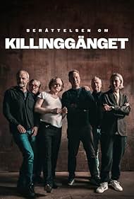 Tomas Alfredson, Robert Gustafsson, Andres Lokko, Martin Luuk, Johan Rheborg, and Henrik Schyffert in Berättelsen om Killinggänget (2024)