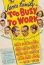 Spring Byington, June Carlson, George Ernest, Kenneth Howell, Jed Prouty, and Florence Roberts in Too Busy to Work (1939)