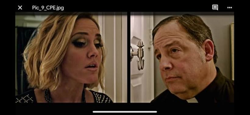 Roger Rignack as Father Mike with Erinn Hayes in Witness Infection.