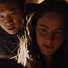 Kaya Scodelario and Ki Hong Lee in Maze Runner: The Scorch Trials (2015)