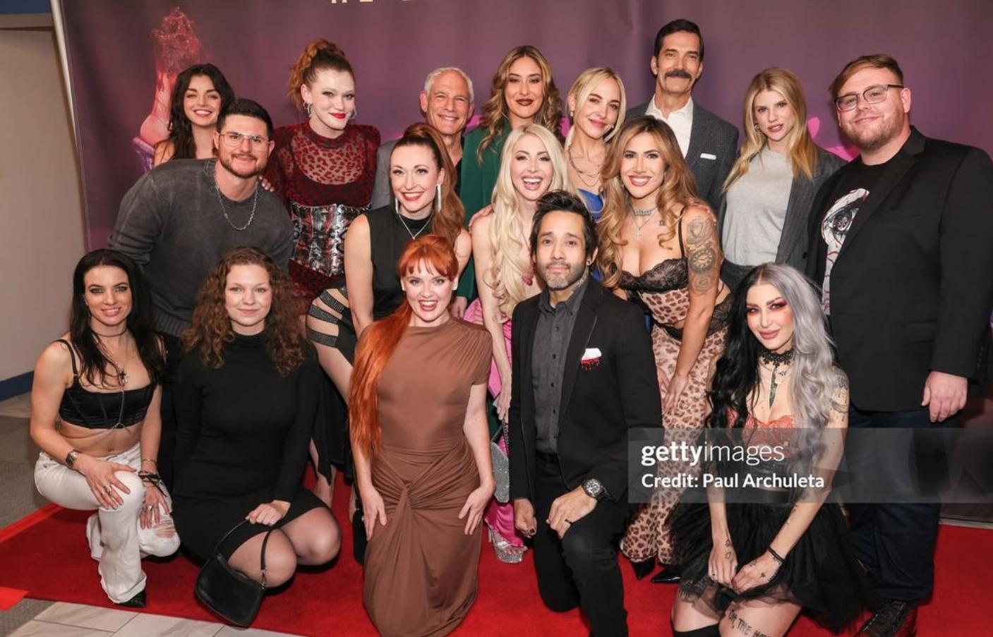 Russell Todd, Vanessa Decker, Milla Jansen, Mimi Foxx, Charlotte McKinney, Samuel Gonzalez Jr., Matthew Hersh, Adele Shepherd, Meghan Carrasquillo, Melany Smith, Erika K. Marks, and Hannah Hueston in Stiletto (2025)