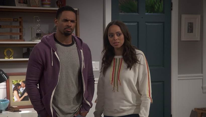 Amber Stevens West and Damon Wayans Jr. in Happy Together (2018)