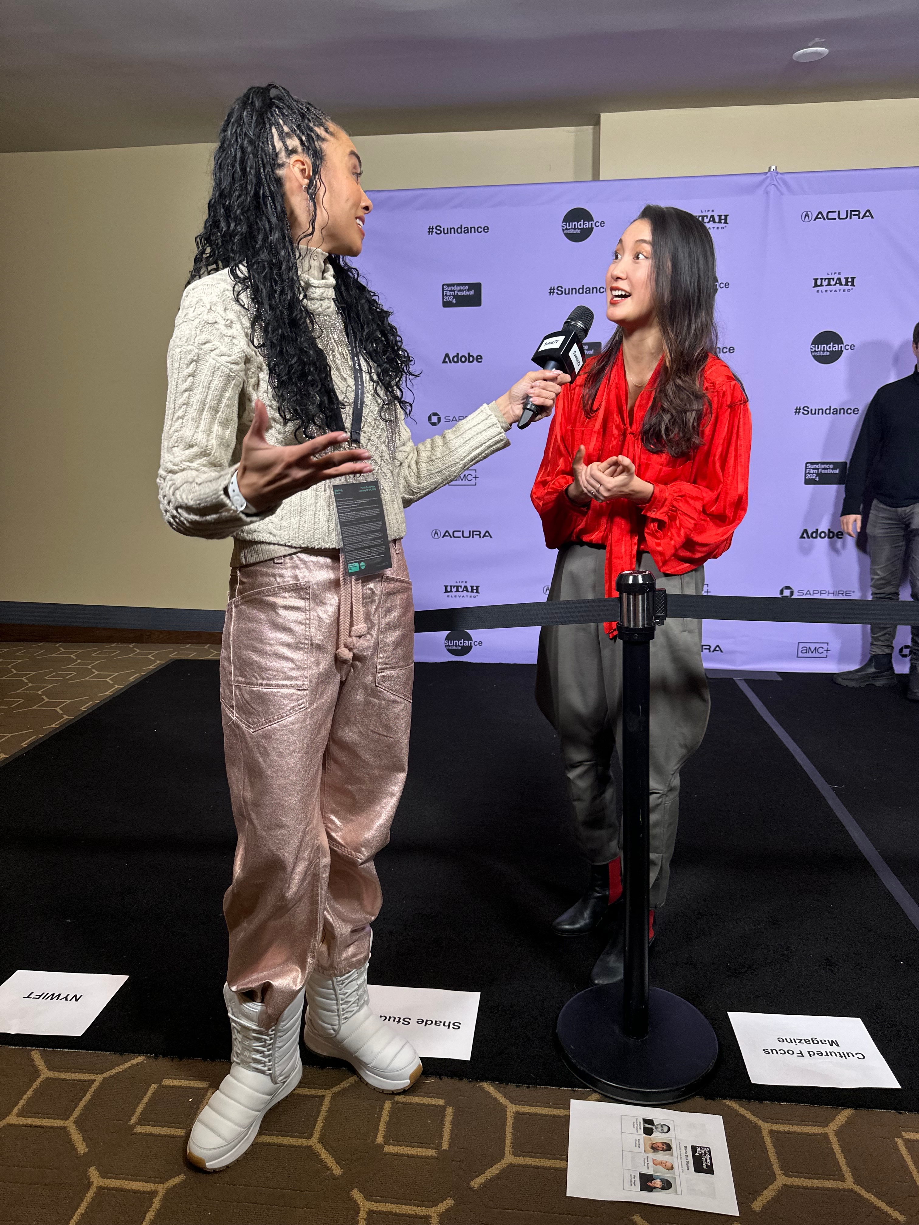 Marissa Hill and Shiori Ito at the World Premiere of Black Box Diaries, Sundance Film Festival 2024, Park City, UT