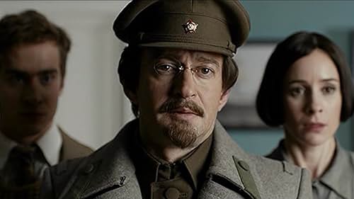 Konstantin Khabenskiy, Olga Sutulova, and Aleksandr Krymov in Trotsky (2017)