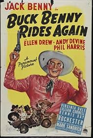 Jack Benny, Eddie 'Rochester' Anderson, Andy Devine, and Ellen Drew in Buck Benny Rides Again (1940)